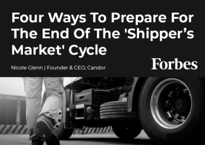 Four Ways To Prepare For The End Of The ‘Shipper’s Market’ Cycle