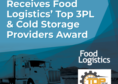 Candor Expedite Receives Food Logistics’ Top 3PL & Cold Storage Providers Award